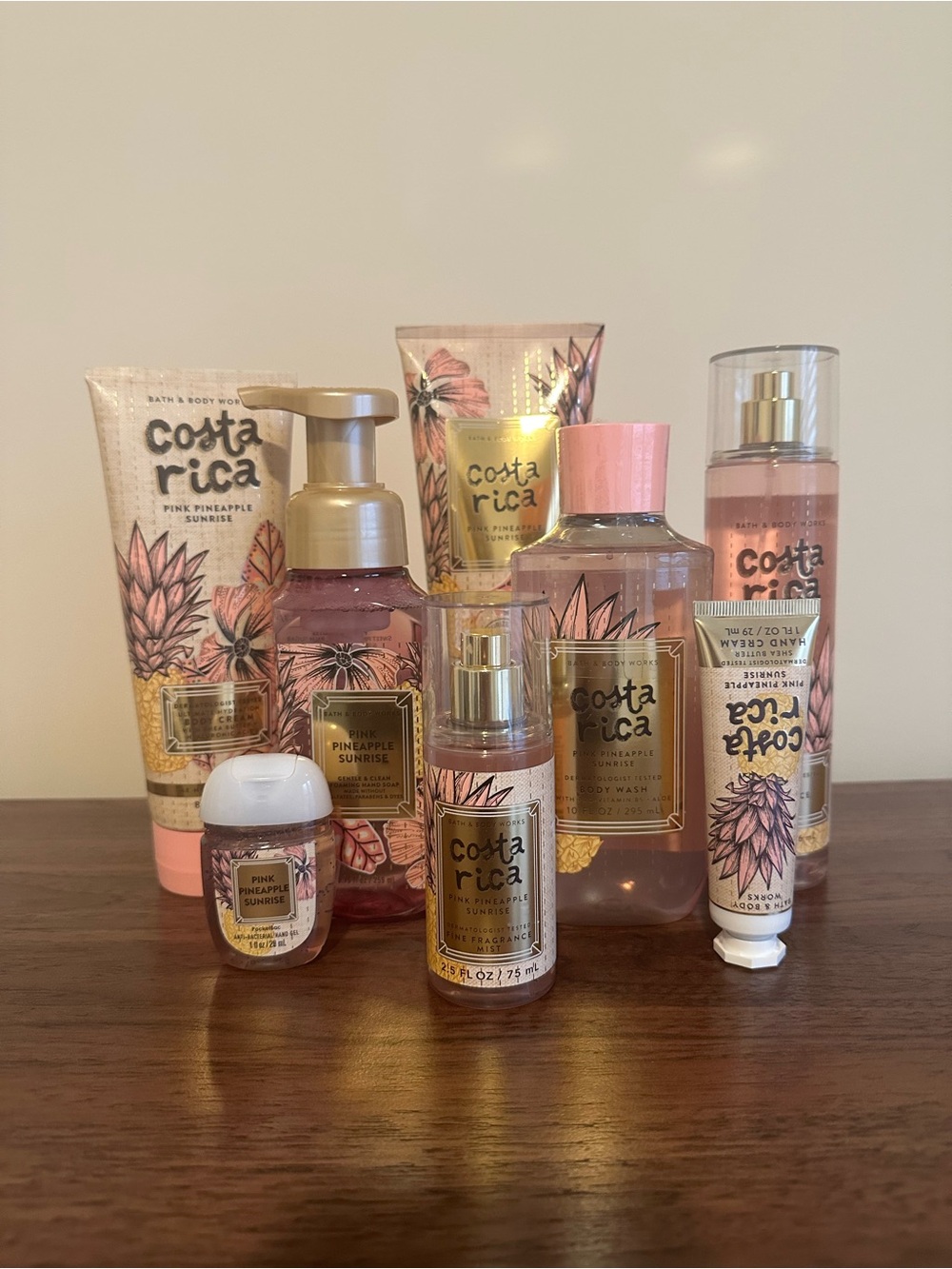 Bath & Body Works Costa Rica Pink Pineapple Sunrise 8-piece Set - Picture 3 of 3